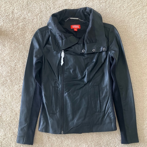 Kirna Zabête for Target Black Leather Motorcycle Jacket XS NWT - Picture 2 of 11